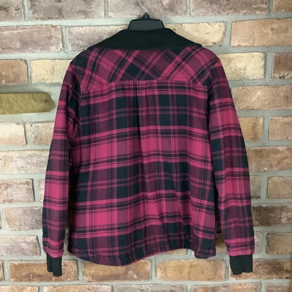 AVENTURA Women’s Black/Raspberry Plaid Organic Cotton Jacket - Picture 11 of 11